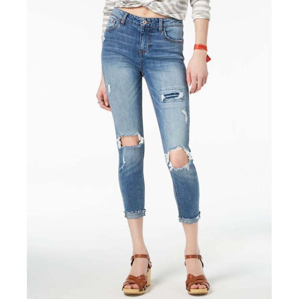 American Rag Juniors Ripped Skinny Jeans